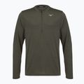 Мъжки суитшърт за бягане Mizuno Core Impulse Half Zip Long Sleeve Tee forest night