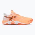 Обувки за волейбол Mizuno Wave Momentum Elite flamingo coral/lava orange/white 2
