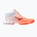 Обувки за волейбол Mizuno Wave Lightning Elite Mid Flamingo Coral/Lava Orange/White 2