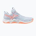 Дамски обувки за волейбол Mizuno Wave Momentum Elite blue finch/white/lava orange