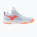 Дамски обувки за волейбол Mizuno Wave Momentum Elite blue finch/white/lava orange 2