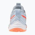 Дамски обувки за волейбол Mizuno Wave Momentum Elite blue finch/white/lava orange 3