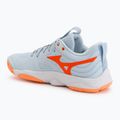 Дамски обувки за волейбол Mizuno Wave Momentum Elite blue finch/white/lava orange 3