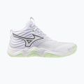 Дамски обувки за волейбол Mizuno Wave Momentum Elite Mid white/balsam green/ambrosia