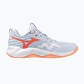 Дамски обувки за волейбол Mizuno Wave Momentum Pro blue finch/lava orange/flamingo coral