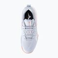 Дамски обувки за волейбол Mizuno Wave Momentum Pro blue finch/lava orange/flamingo coral 5