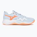 Дамски обувки за волейбол Mizuno Wave Momentum Pro blue finch/lava orange/flamingo coral 2
