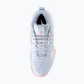 Дамски обувки за волейбол Mizuno Wave Momentum Pro Mid blue finch/lava orange/flamingo coral 5