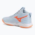 Дамски обувки за волейбол Mizuno Wave Momentum Pro Mid blue finch/lava orange/flamingo coral 3