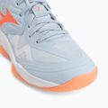 Дамски обувки за волейбол Mizuno Wave Momentum Pro Mid blue finch/lava orange/flamingo coral 7