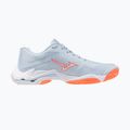 Дамски обувки за волейбол Mizuno Wave Lightning Elite blue finch/white/lava orange 2