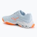 Дамски обувки за волейбол Mizuno Wave Lightning Elite blue finch/white/lava orange 3