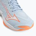Дамски обувки за волейбол Mizuno Wave Lightning Elite Mid blue finch/whitelava orange 7
