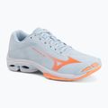 Дамски обувки за волейбол Mizuno Wave Lightning Pro blue finch/lava orange/flamingo coral