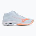 Дамски обувки за волейбол Mizuno Wave Lightning Pro Mid blue finch/lava orange/flamingo coral 2