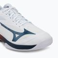 Мъжки обувки за тенис Mizuno Wave Exceed Court AC white/insignia blue/orange 7