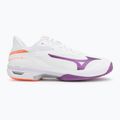 Дамски обувки за тенис Mizuno Wave Exceed Court AC white/dahlia/lava orange 2