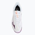Дамски обувки за тенис Mizuno Wave Exceed Court AC white/dahlia/lava orange 5