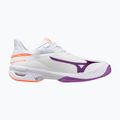 Дамски обувки за тенис Mizuno Wave Exceed Court AC white/dahlia/lava orange