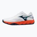Мъжки обувки за тенис Mizuno Wave Enforce Court 2 AC white/insignia blue/orange