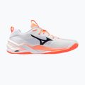 Обувки за хандбал Mizuno Wave Stealth Neo 2.1 white/black/flamingo coral 2