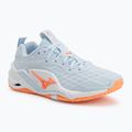 Дамски обувки за хандбал Mizuno Wave Stealth Neo 2.1 blue finch/lava orange/white