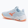 Дамски обувки за хандбал Mizuno Wave Stealth Neo 2.1 blue finch/lava orange/white 3