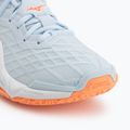 Дамски обувки за хандбал Mizuno Wave Stealth Neo 2.1 blue finch/lava orange/white 7