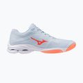 Дамски обувки за волейбол Mizuno Wave Lightning Pro blue finch/lava orange/flamingo coral 2