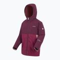Детско ветроустойчиво яке REGATTA Hillain Warm fig/dark pimento/dusty rose 9