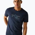 Мъжка тениска REGATTA ClineIX navy mountain lines 3