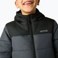 Детско ватирано яке REGATTA Lofthouse black/seal grey 6