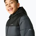 Детско ватирано яке REGATTA Lofthouse black/seal grey 7