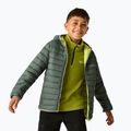 Детско пухено яке REGATTA Hooded Marizion dark forest green/wild lime 5
