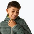 Детско пухено яке REGATTA Hooded Marizion dark forest green/wild lime 8