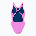 Дамски цял костюм за плуване Speedo Solid Leaderback orchid shine 2