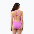 Дамски цял костюм за плуване Speedo Solid Leaderback orchid shine 4