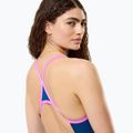 Дамски цял костюм за плуване Speedo Solid Turnback denim teal 4