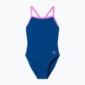 Дамски цял костюм за плуване Speedo Solid Turnback denim teal 6