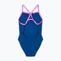 Дамски цял костюм за плуване Speedo Solid Turnback denim teal 7