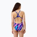 Дамски цял костюм за плуване Speedo FL Printed Turnback brushy glitch/hope 2