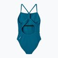 Дамски цял бански костюм Speedo Endurance+ с лого и тънки презрамки в цвят тийл абис 2