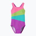 Детски цял бански костюм Speedo Radiating Splice neon jelly