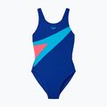 Детски цял бански костюм Speedo Hyperboom Butterfly Back night watch/hyper teal