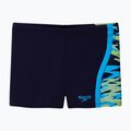 Момчешки бански боксерки Speedo Hyperboom Splice Aquashort anthracite/hyper teal