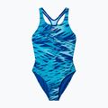 Детски цял бански костюм Speedo Hyperboom Print Medalist night watch/hyper teal