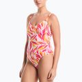 Дамски цял костюм за плуване Nike V-Neck desert pink