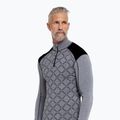 Мъжки термоактивен суитшърт Dovre Half Zip Jacquard grey 3