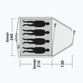 Къмпинг палатка 4-osobowy Outwell Cloud 4 green/gray 8