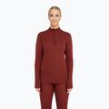 Дамски термоактивен суитшърт Dovre Wool Zip burgundy